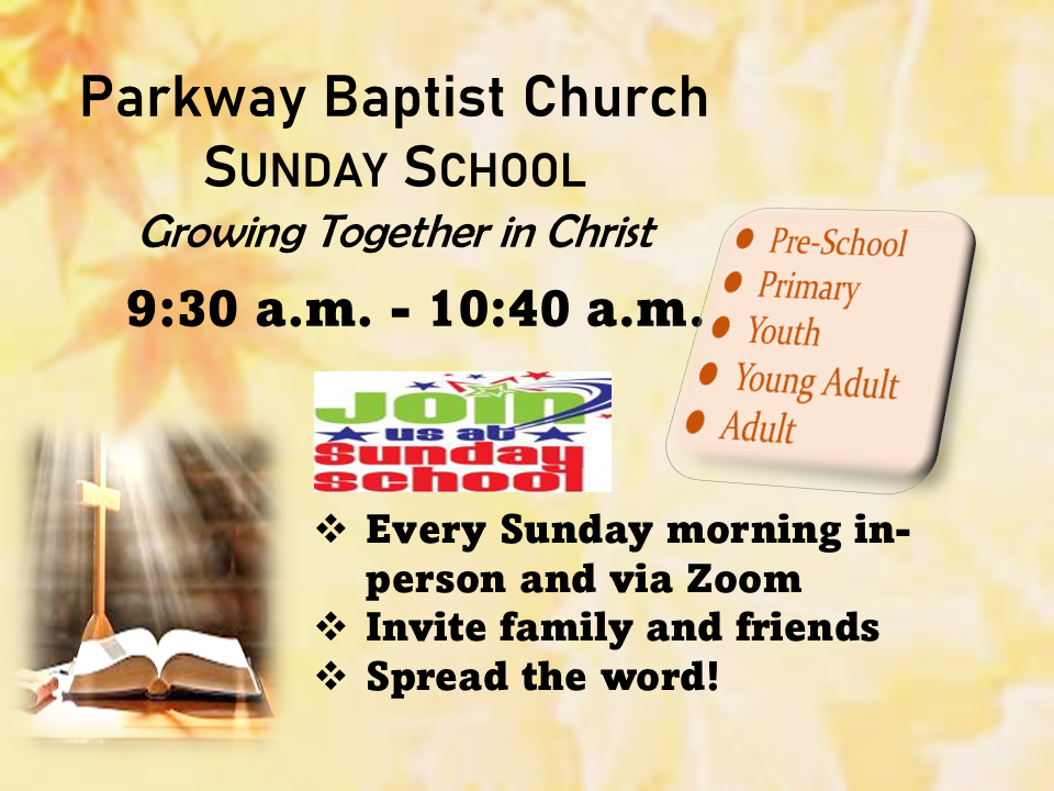 Join Us for Sunday School!